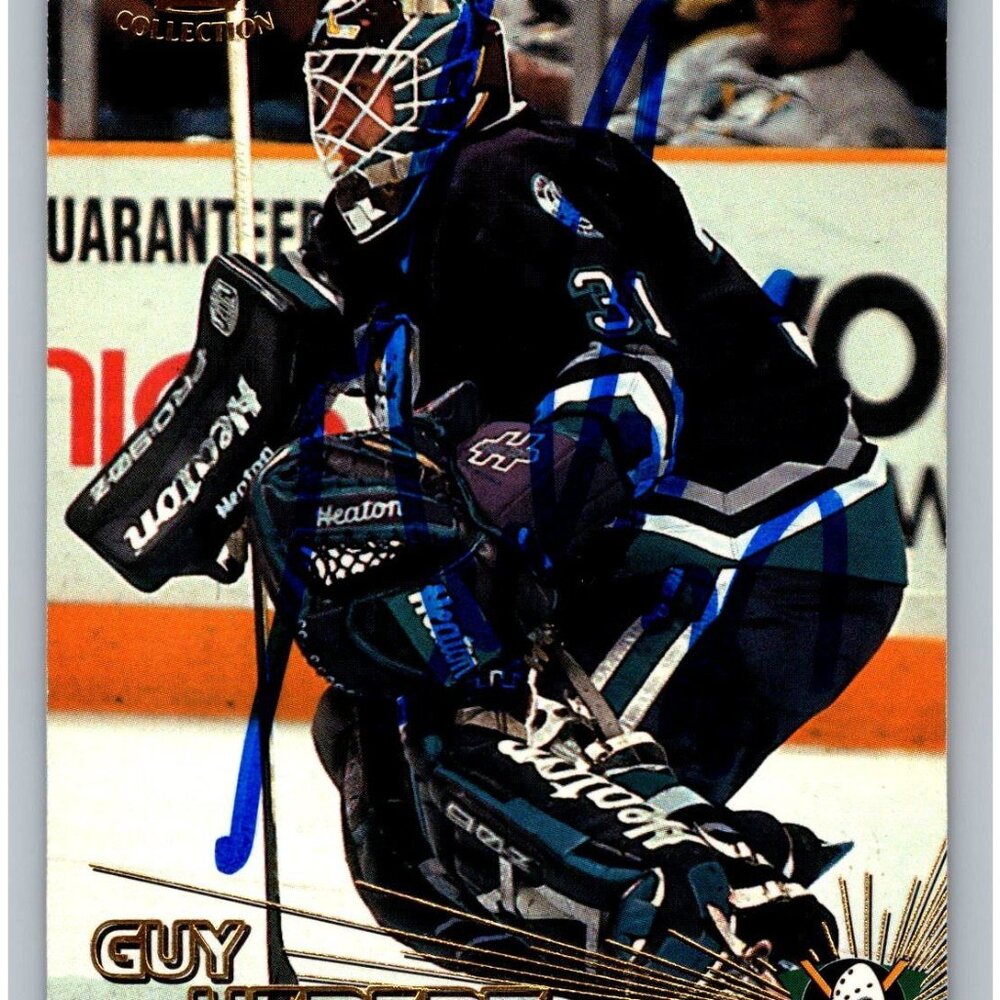 Guy Hebert Pacific Collection Anaheim Ducks Autographed Hockey Card